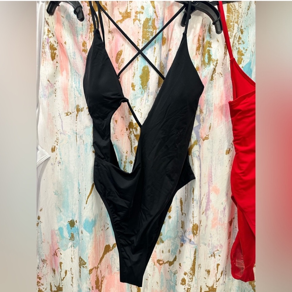 Black One-Piece Swimsuit